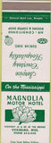 Matchbook Cover - Magnolia Motor Hotel Vicksburg MS