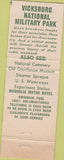 Matchbook Cover - Magnolia Motor Hotel Vicksburg MS