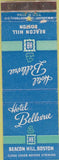 Matchbook Cover - Hotel Bellevue Boston MA Beacon Hill