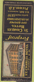 Matchbook Cover - St Charles Hotel Pierre SD BOBTAIL