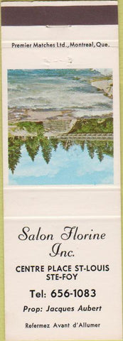 Matchbook Cover - Salon Florine Inc St Louis Ste Foy