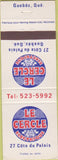 Matchbook Cover - Le Circle Quebec QC