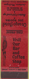 Matchbook Cover - Otsego Hotel Jackson MI