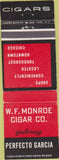 Matchbook Cover - Perfect Cigars WF Monroe Chicago IL