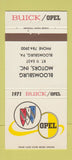Matchbook Cover - 1971 Buick Opel Bloomsburg PA 30 Strike
