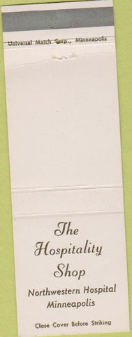 Matchbook Cover - Hospitality Shop Minneapolis MN Northwestern