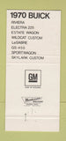 Matchbook Cover - 1970 Buick Chittum Morgantown WV Electra 30 Strike