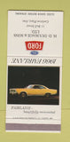Matchbook Cover - 1966 Ford Fairlane HD Dulmage Carleton Place ON 30 Strike