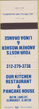 Matchbook Cover - Our Kitchen Restaurant Elmhurst IL pancakes