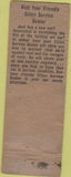 Matchbook Cover - Cities oil gas Jackson Square POOR