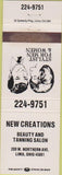 Matchbook Cover - New Creations Hair Salon tanning Lima OH