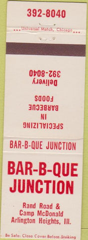 Matchbook Cover - BBQ Junction Arlington Heights IL