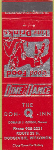 Matchbook Cover - Don Q Inn Dodgeville WI