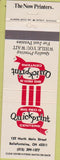 Matchbook Cover - Big Red Quickprint Centers Bellefontaine OH