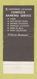 Matchbook Cover - 1st National Bank Stuttgart AR 30 Strike