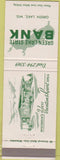 Matchbook Cover - Green Lake State Bank WI
