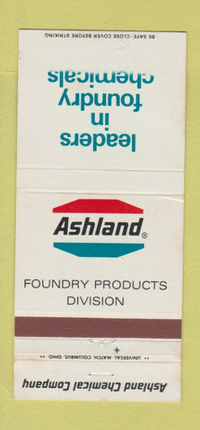 Matchbook Cover - Ashland Foundry Products Chemical Dublin OH WEAR 30 Strike
