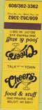 Matchbook Cover - Cheers Bar Beloit WI