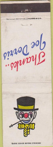 Matchbook Cover - Thanks Joe Dorris Towers Mobile AL WORN