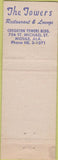 Matchbook Cover - Thanks Joe Dorris Towers Mobile AL WORN