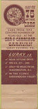 Matchbook Cover - Luray Singing Tower Caverns VA