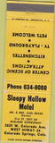 Matchbook Cover - Sleepy Hollow Motel Colorado Springs CO