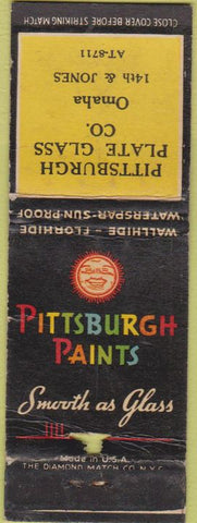 Matchbook Cover - Pittsburgh Paints Omaha NE WEAR