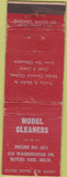 Matchbook Cover - Model Cleaners Royal Oak MI WEAR