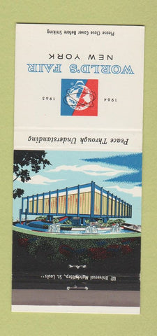 Matchbook Cover - 1964 New York City World Fair Federal Building 30 Strike