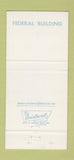 Matchbook Cover - 1964 New York City World Fair Federal Building 30 Strike