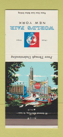 Matchbook Cover - 1964 New York City World Fair Coca Cola soda 30 Strike