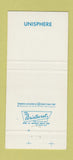 Matchbook Cover - 1964 New York City World Fair Unisphere 30 Strike