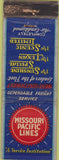 Matchbook Cover - Missouri Pacific Railroad WEAR