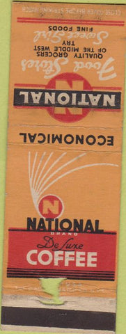 Matchbook Cover - National Brand Coffee WORN