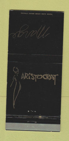 Matchbook Cover - Aristocrat Columbus OH WORN 30 Strike