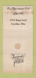 Matchbook Cover - Aristocrat Columbus OH WORN 30 Strike