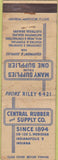 Matchbook Cover - Central Rubber Supply Indianapolis IN WORN