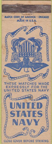 Matchbook Cover - United States Navy wear