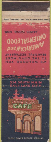 Matchbook Cover - China Village Cafe Salt Lake City UT wear