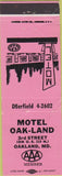 Matchbook Cover - Motel Oakland MD pink WORN