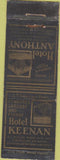 Matchbook Cover - Hotel Keenan Fort Wayne IN