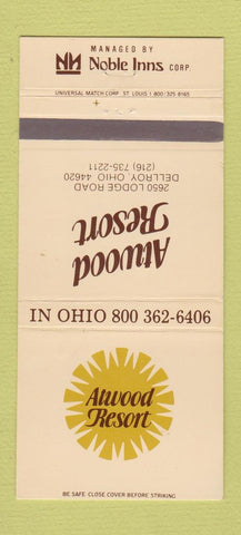 Matchbook Cover - Atwood Resort Dellroy OH 30 Strike