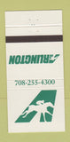 Matchbook Cover - Arlington Horse Racing 30 Strike