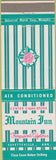 Matchbook Cover - Mountain Inn Fayetteville AR