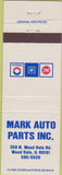 Matchbook Cover - GM AC Delco Mark Auto Parts Wood Dale IL