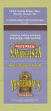 Matchbook Cover - Yesterday's Nite Life Myrtle Beach SC 30 Strike