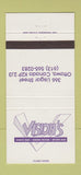 Matchbook Cover - Vision's Dance Bar Ottawa ON 30 Strike