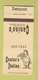 Matchbook Cover - Canino's Italian Pizza Fort Collins Colorado 30 Strike