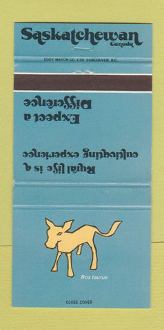 Matchbook Cover - Saskatchewan Tourism SHEEP? WEAR 30 Strike