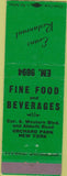 Matchbook Cover - Evans Restaurant Orchard Park NY